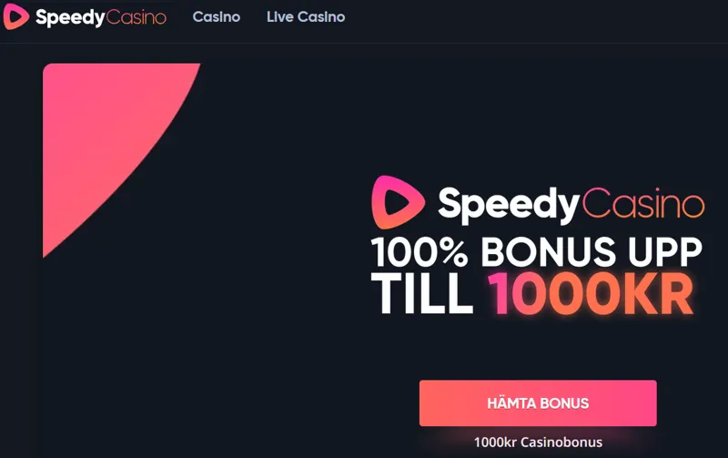 Allt om Speedy Casinos välkomstbonus